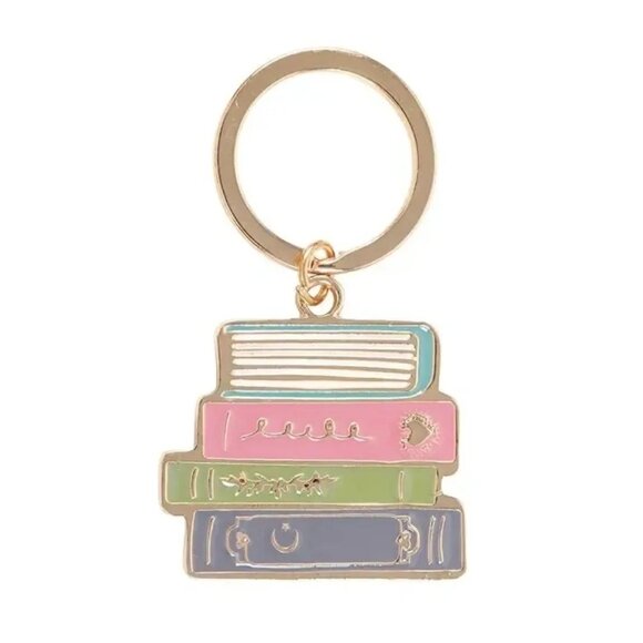($7) Book Worm Keyring - Picture 2 of 5